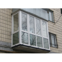 Французький балкон Г-подібний Rehau 60 | Засклення балконів