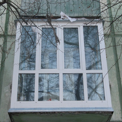 Французький балкон (лоджія) WDS 5S біла | Засклення балконів