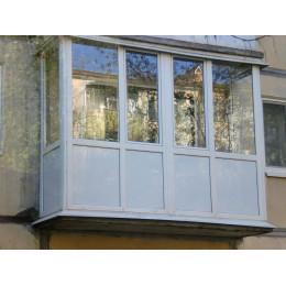 Французький балкон Г-подібний WDS 5S | Засклення балконів