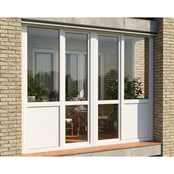 Французький балкон (лоджія) 3000×2600 мм | Профіль Rehau Euro 60 білий
